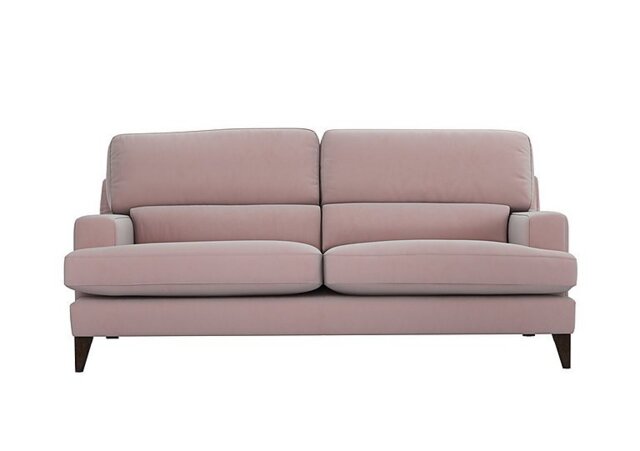 The Lounge Co. - Romilly 3 Seater Fabric Foam Fill Sofa - Cotton Candy