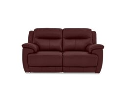 World of Leather - Touch 2 Seater NC Leather Manual Recliner Sofa - NC Deep Red - Sofas and Armchairs