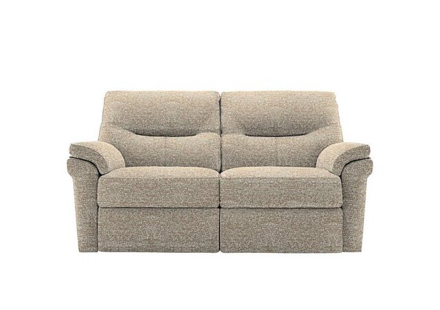 G Plan - Seattle 2 Seater Fabric Power Recliner Sofa with Power Lumbar - Kampala Beige