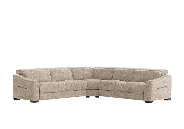Xavier Fabric Large Corner Sofa - Cream
