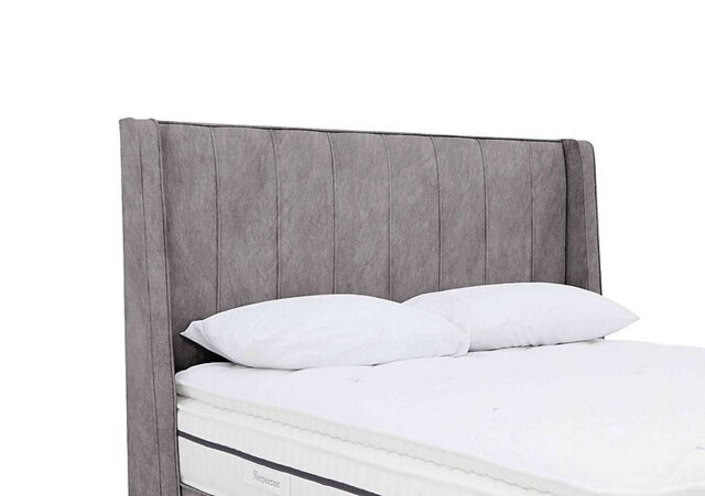 Sleepeezee - Davos Floor Standing Headboard - Double - Dapple Silver