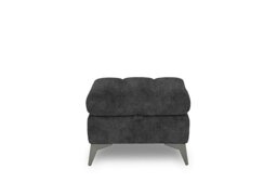 Angelo Fabric Storage Footstool - Marble Dark Grey