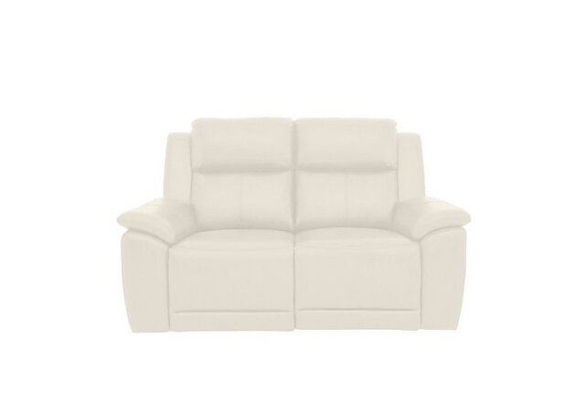 Utah 2 Seater Leather Power Recliner Sofa - White