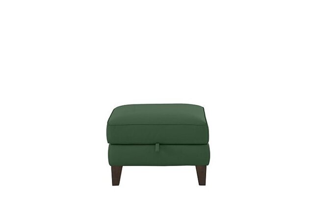 Ideal Home - Brondby Leather Storage Footstool