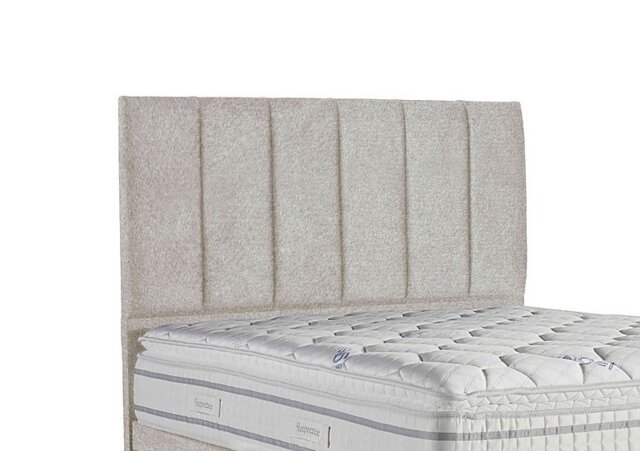 Sleepeezee - Spire Floor Standing Headboard - Super King - Tweed Stone
