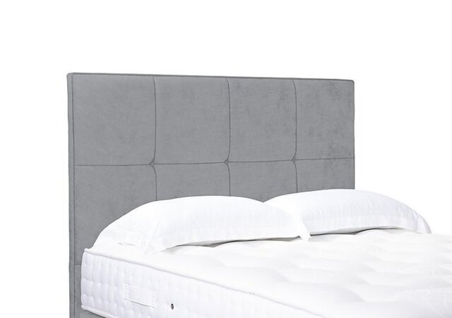 Artisan Collection Reigns High Floor Standing Headboard - Double - Aston Silver