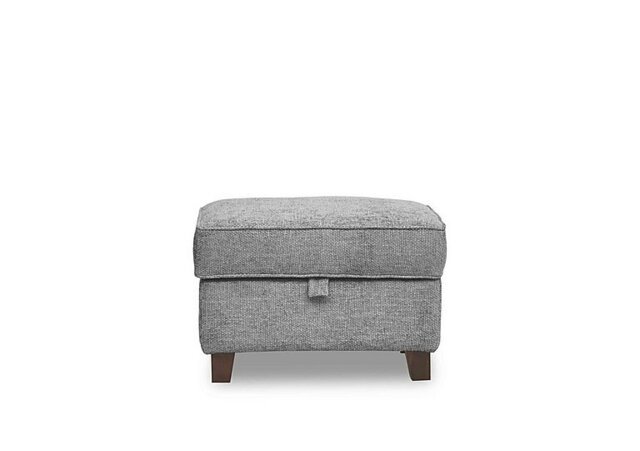 Tabitha Storage Footstool - Silver