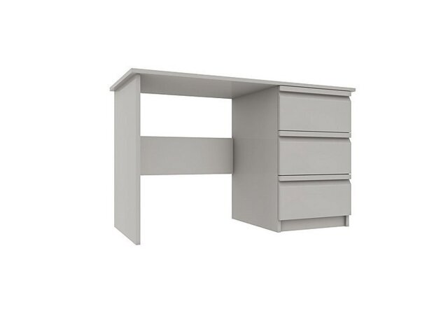 London Bedrooms - Kings Cross 3 Drawer Dressing Table - Light Grey