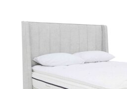 Sleepeezee - Davos Floor Standing Headboard - Double - Queens Pebble