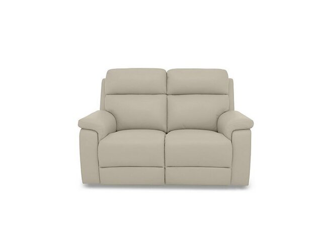Raven Leather 2 Seater Power Recliner Sofa - Bone China Cat - Sofas and Armchairs - In Time for Christmas