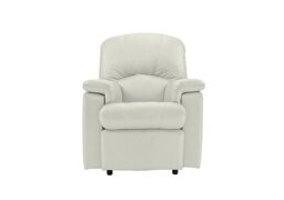 G Plan - Chloe Small Leather Armchair - Oxford Chalk
