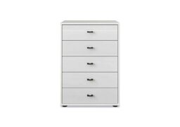 Wiemann - Dallas 60cm 5 Drawer Glass Chest