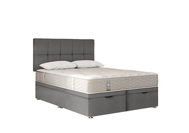Sealy - Eaglesfield Ottoman Divan Set - King Size - Wool Silver Fox