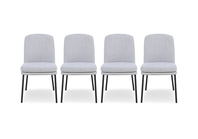 Cortado Set of 4 Dining Chairs with Metal Legs