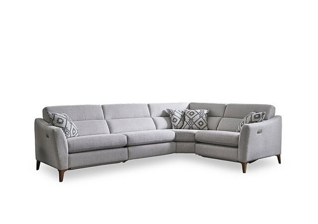 Moderna Right Hand Facing Corner Sofa with Power Recliner - Sofas and Armchairs - In Time for Christmas