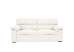 World of Leather - Cozee BV Leather 2.5 Seater Sofa - BV Star White