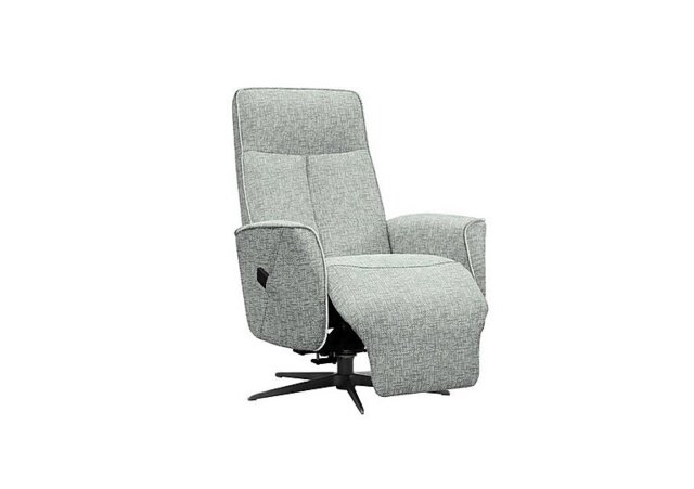 G Plan - Maribo Fabric Lift and Rise Power Recliner Chair with Power Headrest and Black Base - Remco Duck Egg