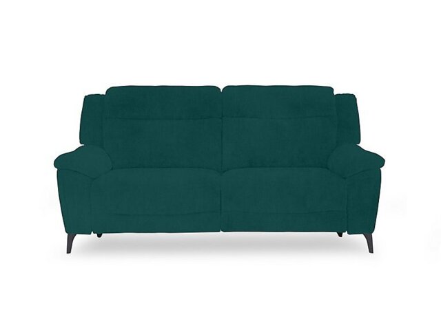 Panache Fabric 3 Seater Power Recliner Sofa with Power Headrests - Opulence Teal