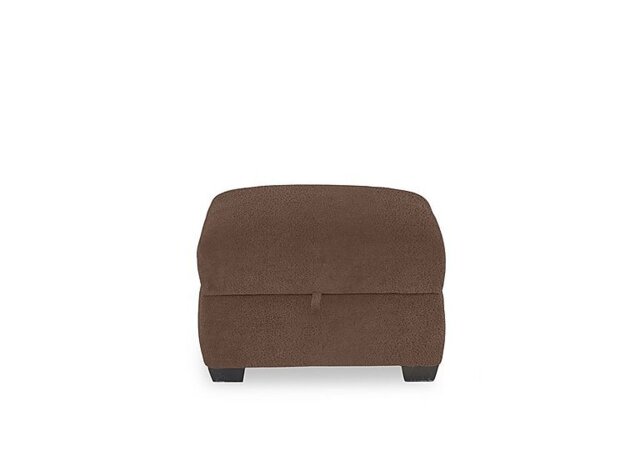 Flex Fabric Storage Footstool - Hazelnut