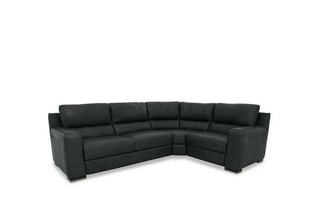 Viali Leather Right Hand Facing Corner Sofa