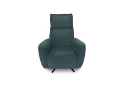 World of Leather - Designer Chair Collection Granada Leather Power Recliner Swivel Chair with Massage Feature - BV Lake Green