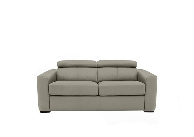 World of Leather - Infinity 2 Seater BV Leather Sofa - Silver Grey