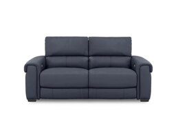 World of Leather - Nixon BV Leather 3 Seater Power Recliner Sofa - BV Ocean Blue