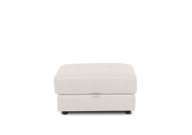 Goliath Leather Storage Footstool - Cotton