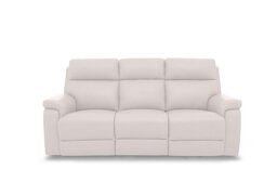 Raven Leather 3 Seater Leather Power Recliner Sofa