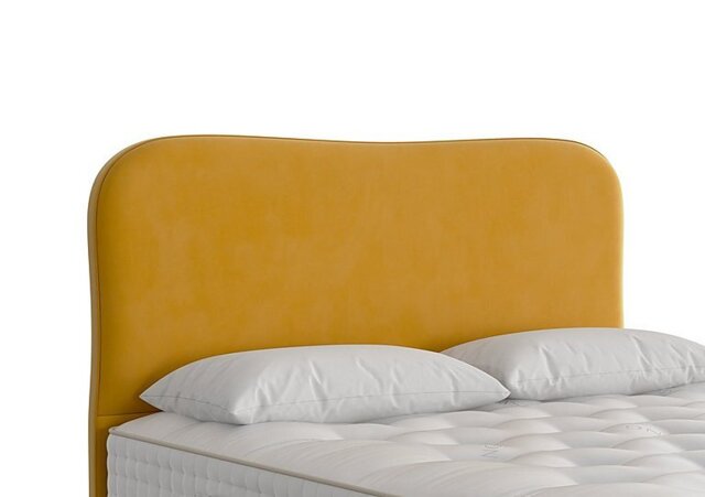 Vispring - Lennox Floor Standing Headboard - Double - Plush Saffron