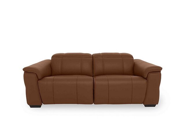 Inca NC Leather 3 Seater Power Recliner Sofa with Power Headrests - Butterscotch