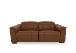 Inca NC Leather 3 Seater Power Recliner Sofa with Power Headrests - Butterscotch