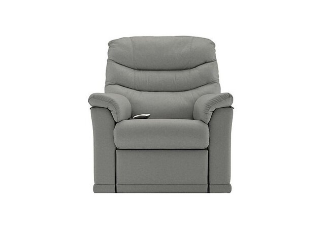 G Plan - Malvern Leather Rise and Recliner Armchair - Texas Charcoal