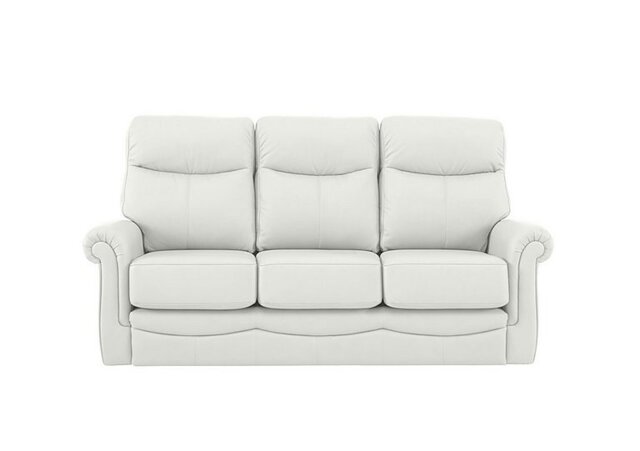 G Plan - Avon Small 3 Seater Leather Sofa - Oxford Chalk