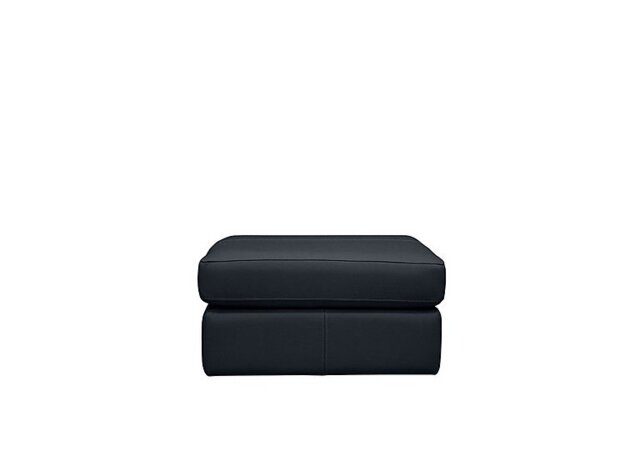 G Plan - Seattle Leather Storage Footstool - Cambridge Navy