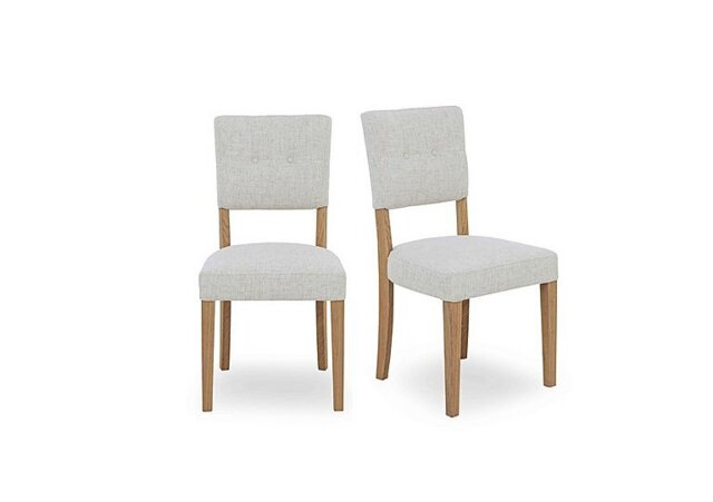 Furnitureland - Augusta Pair of Open Back Upholstered Dining Chairs