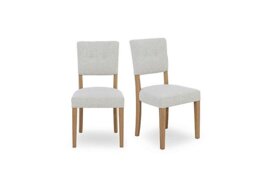 Furnitureland - Augusta Pair of Open Back Upholstered Dining Chairs