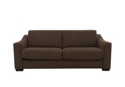 Optimus Space Saving Fabric Sofa Bed with Memory Foam Mattress - Hazelnut