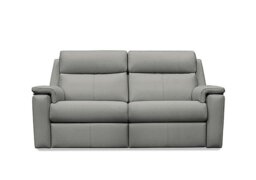 G Plan - Thornbury 3 Seater Leather Recliner Sofa with Headrests and Power Lumbar - Texas Charcoal