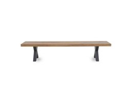 Bodahl - Njord Dining Bench with Metal X Shaped Legs - 180-cm - Old Bassano