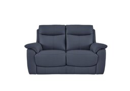 World of Leather - Echo 2 Seater Leather Sofa - BV Ocean Blue - Sofas and Armchairs - In Time for Christmas
