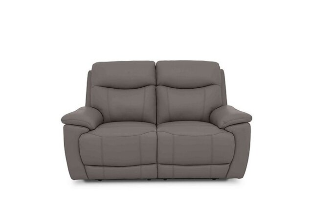 Sloane 2 Seater Leather Sofa - Elephant
