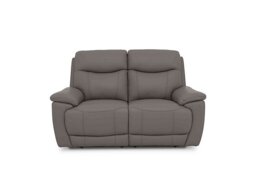 Sloane 2 Seater Leather Sofa - Elephant
