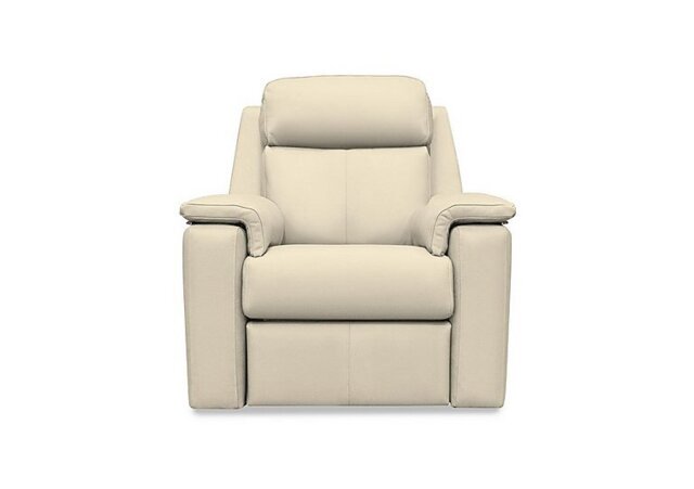 G Plan - Thornbury Leather Power Recliner Chair with Power Headrest and Power Lumbar - Cambridge Stone