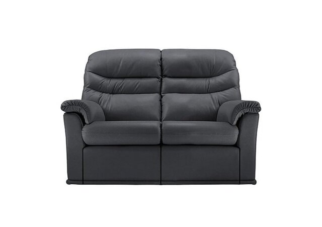 G Plan - Malvern 2 Seater Leather Sofa with Power Recliner - Cambridge Petrol Blue