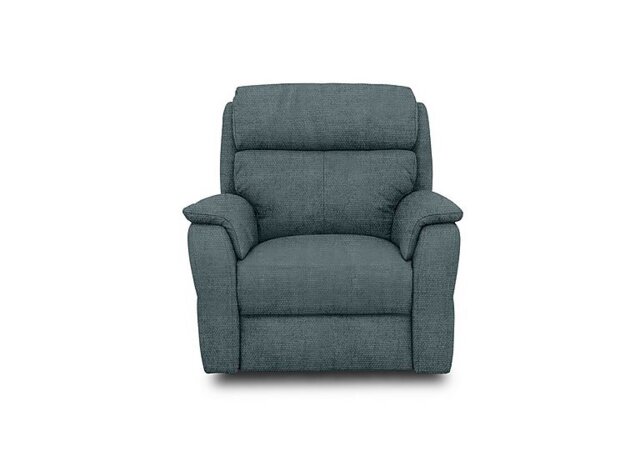 Nicoletti - Vito Fabric Power Recliner Chair with Power Headrest and Power Lumbar - Baobab Blue