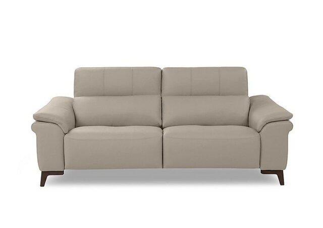 Nicoletti - Marconi 3 Seater Leather Recliner Sofa with Headrests and Power Lumbar - Torello Fango