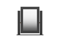 London Bedrooms - Euston Dressing Table Mirror - Grey Oak/Graphite Gloss