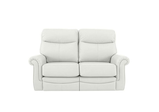 G Plan - Avon 2 Seater Leather Manual Recliner Sofa - Oxford Chalk