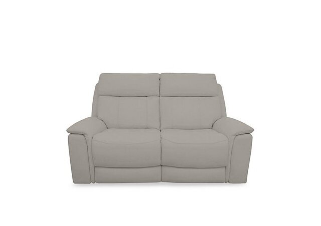 Comfort Story - Chill BV Leather 2 Seater Power Recliner Sofa with Bluetooth - Silver Grey